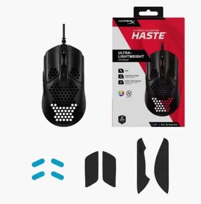 Wired USB Optical Gaming Mouse in black, side profile