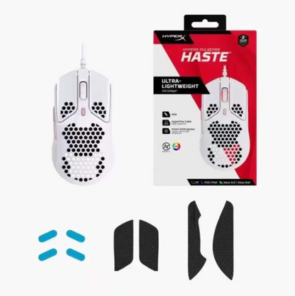 Wired USB Optical Gaming Mouse in red, top view